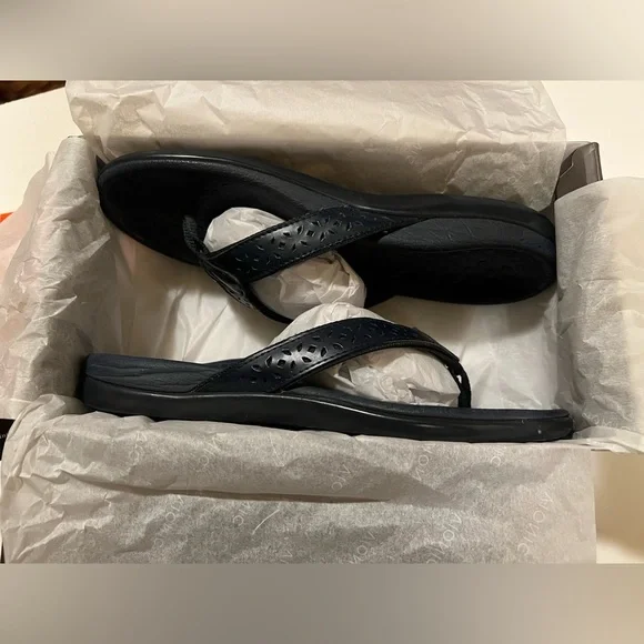 WOMEN’S NAVY VIONIC TIDEPERF SANDALS. - Picture 2 of 9